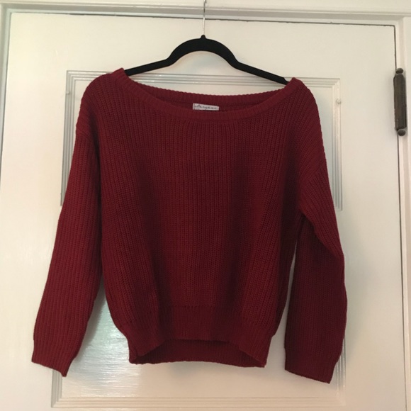 Cropped red sweater - Picture 1 of 3